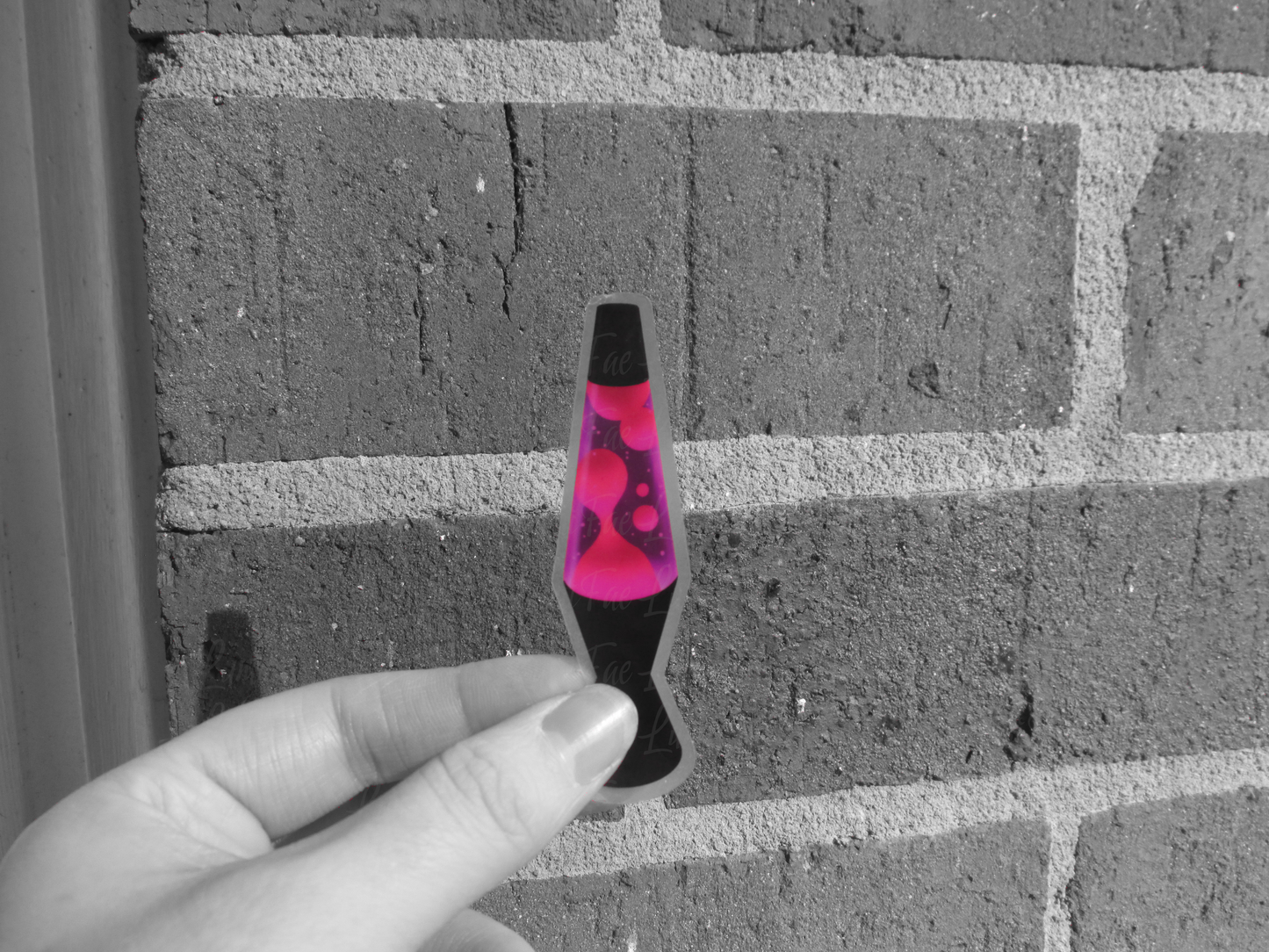 Pink Purple Lava Lamp Sticker - 90s Retro Vinyl Decal - LumiFae