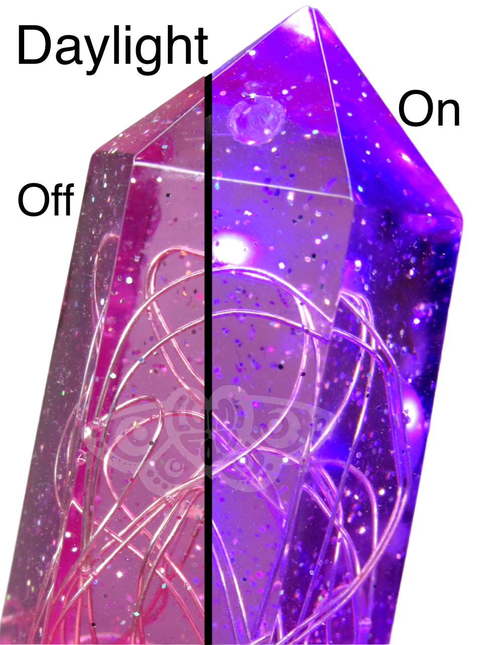 Purple Pink LED Gem Tiara Headband, Prototype Crown, Small