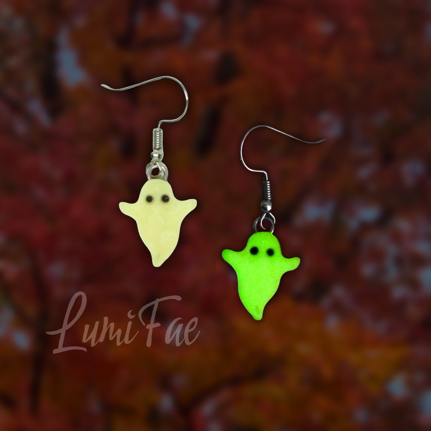 Glow-in-the-Dark Ghost Earrings