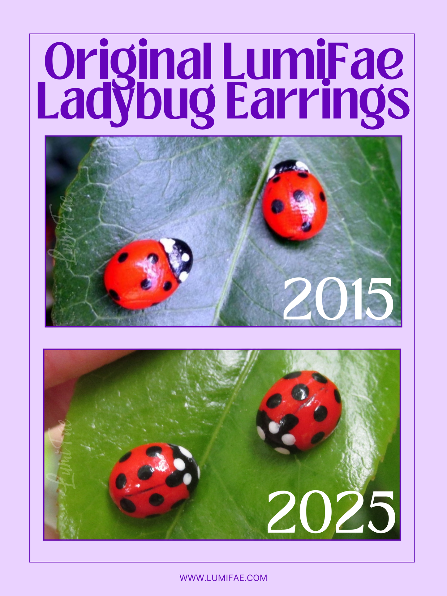 Realistic Ladybug Earrings, Hypoallergenic, Handcrafted