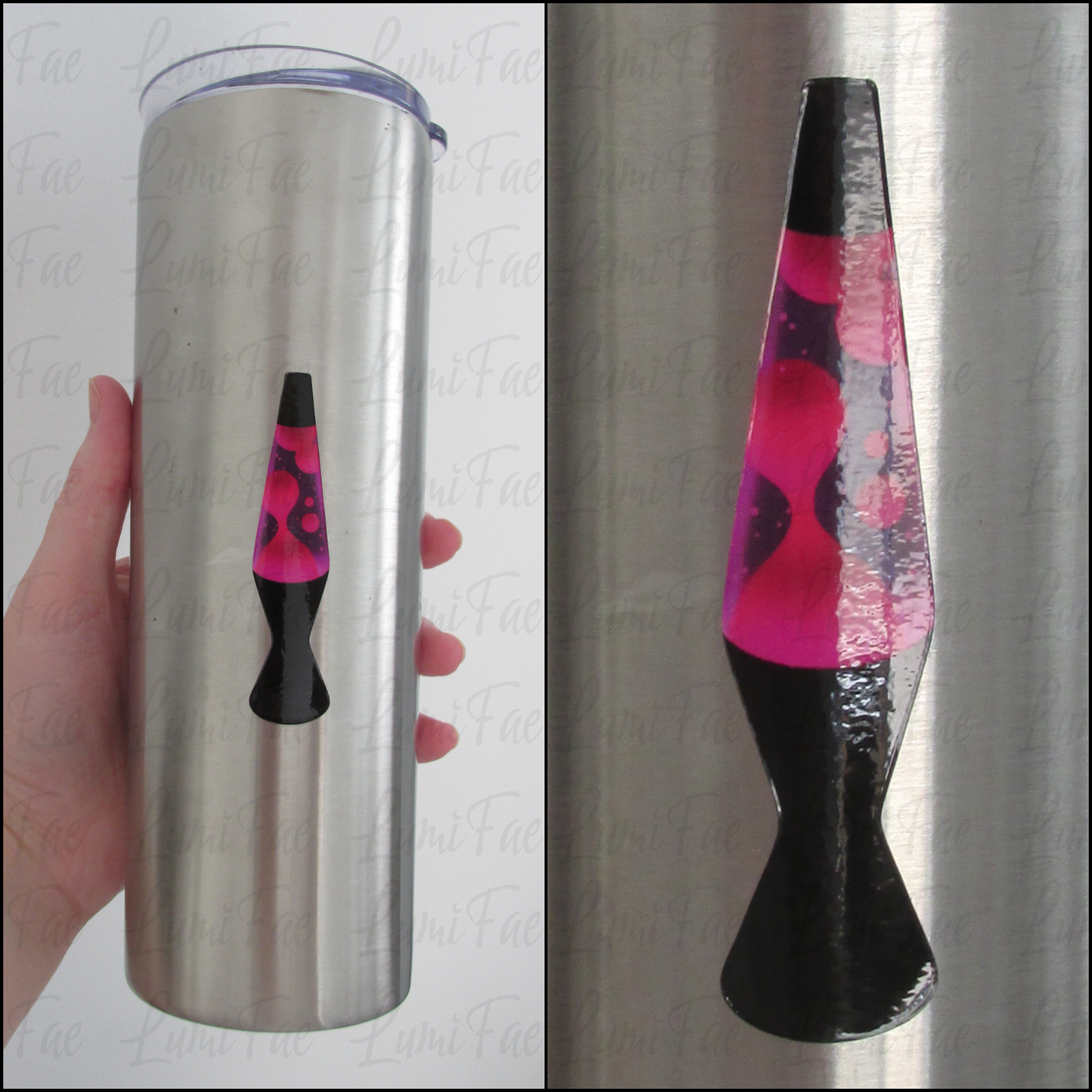 Pink Purple Lava Lamp Sticker - 90s Retro Vinyl Decal - LumiFae