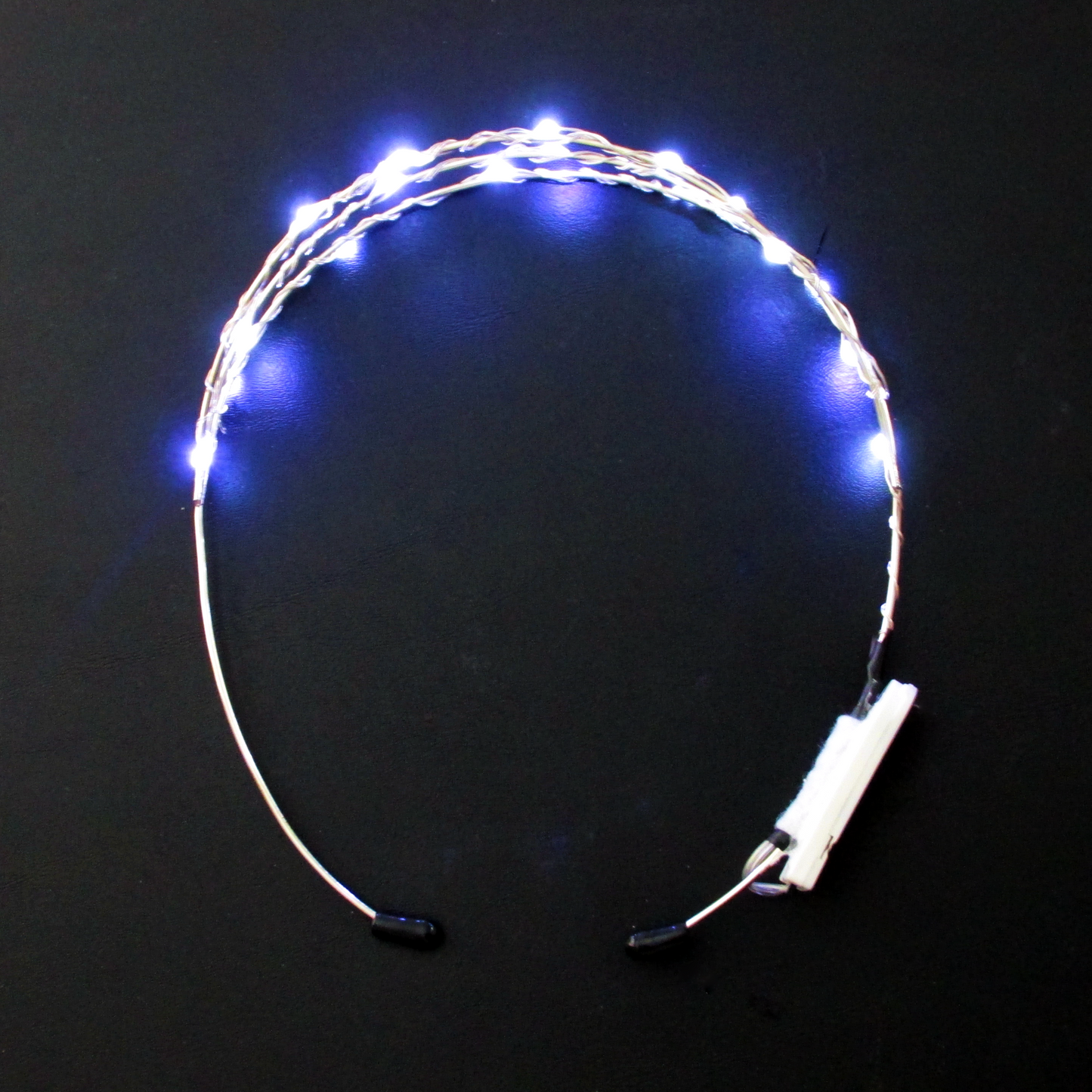 Triple LED starlight layered headband crown - cool white, fairy, goddess, ethereal, light up headband, fantasy, romantic, bridal, handmade - LumiFae