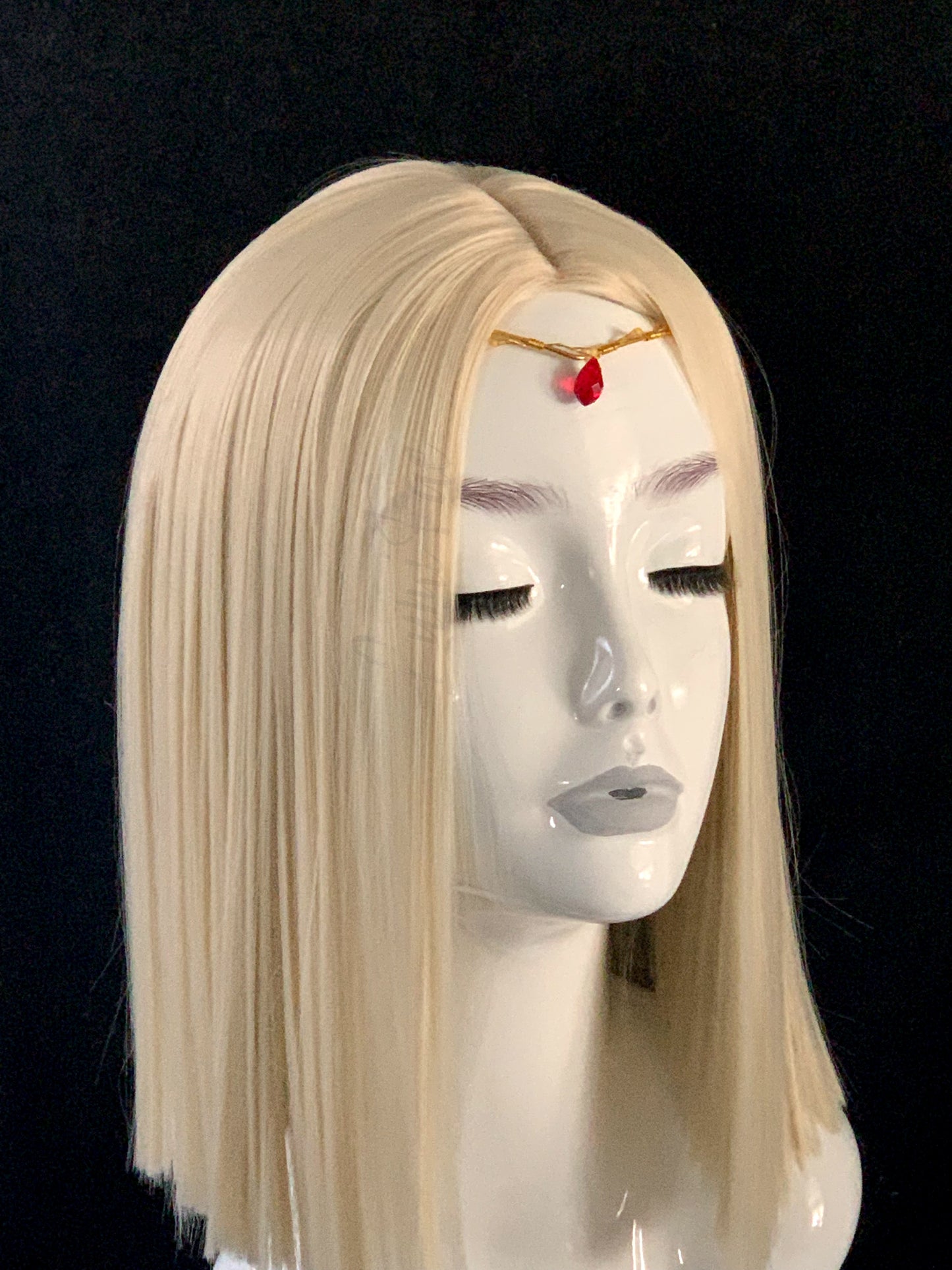 Gold Elven Fairy LED Teardrop V Circlet Crown, Sailor Moon Inspired