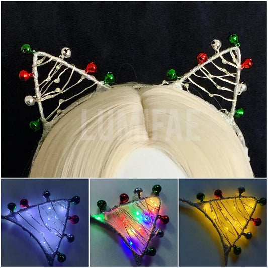 Glowing Jingle Bell Cat Ears - LumiFae