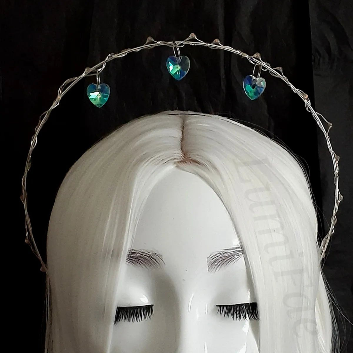 Heart Halo, LED with Crystal Hearts, Crown - LumiFae