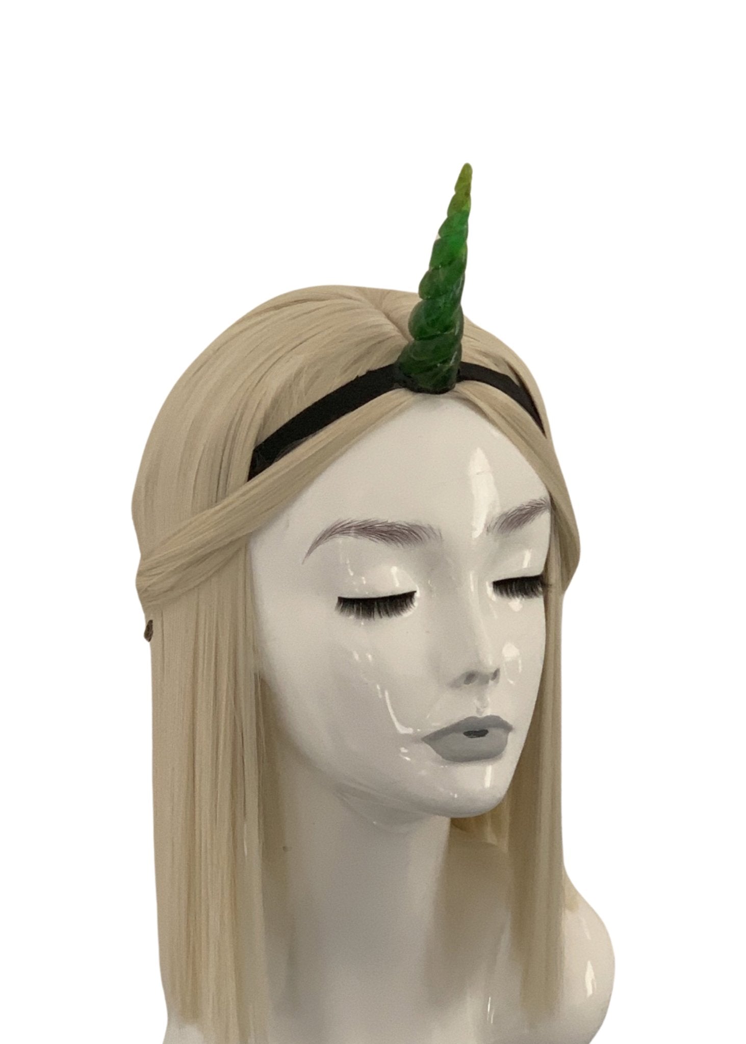 Neon Green LED Unicorn Horn Headband - LumiFae