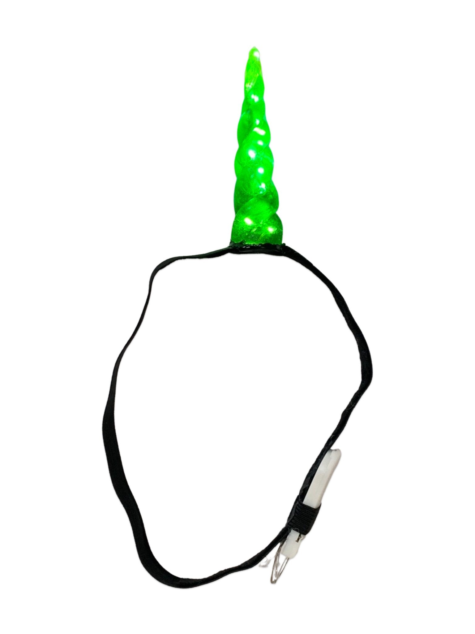 Neon Green LED Unicorn Horn Headband - LumiFae