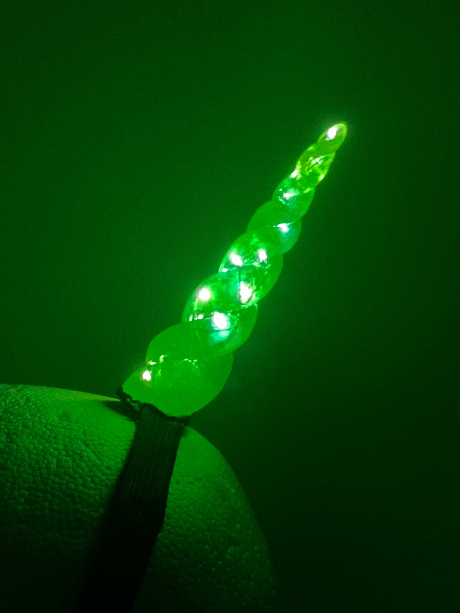 Neon Green LED Unicorn Horn Headband - LumiFae