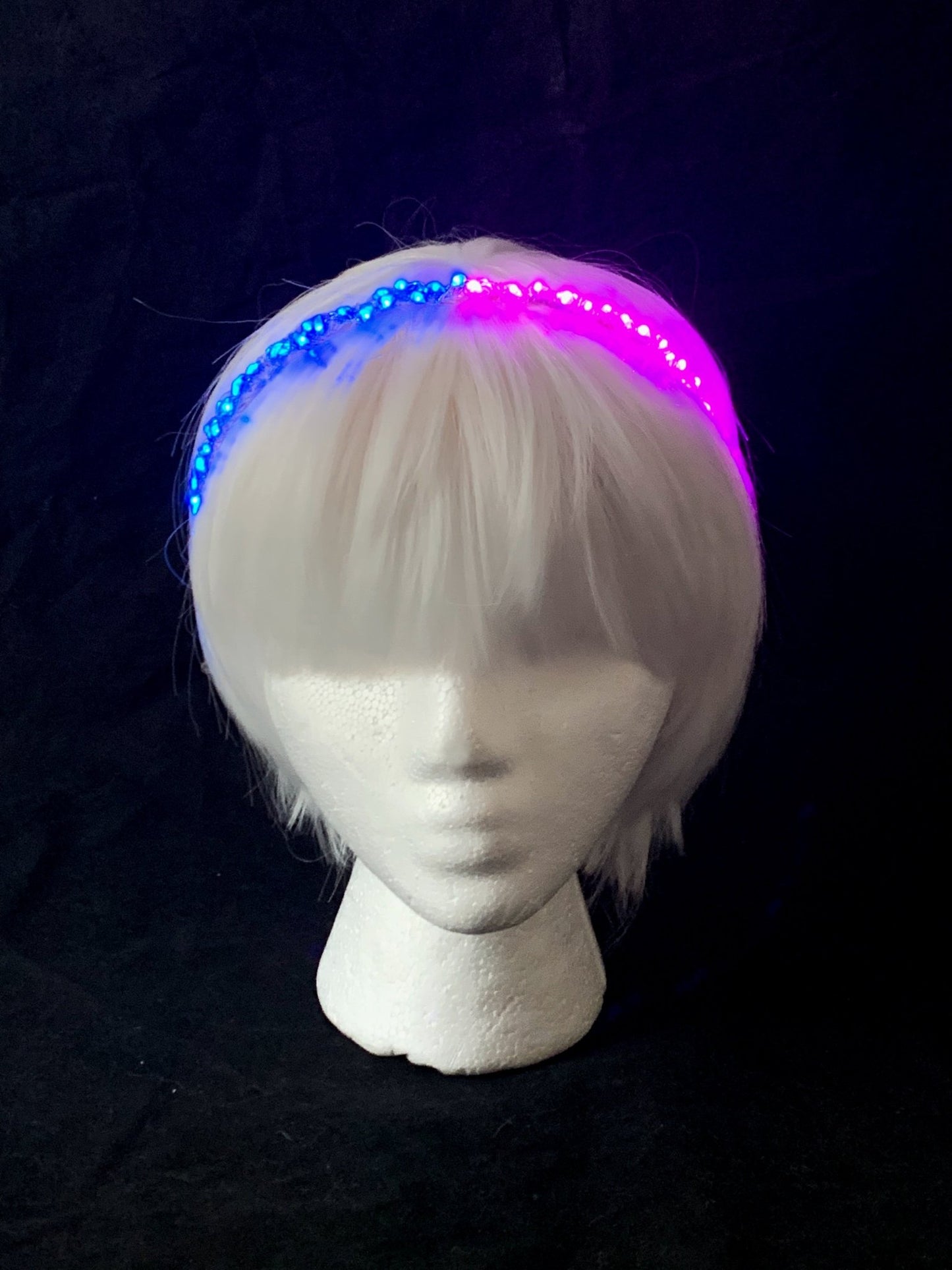 Split Color LED Starlight Headband, Two Tone, Dual Colors - LumiFae