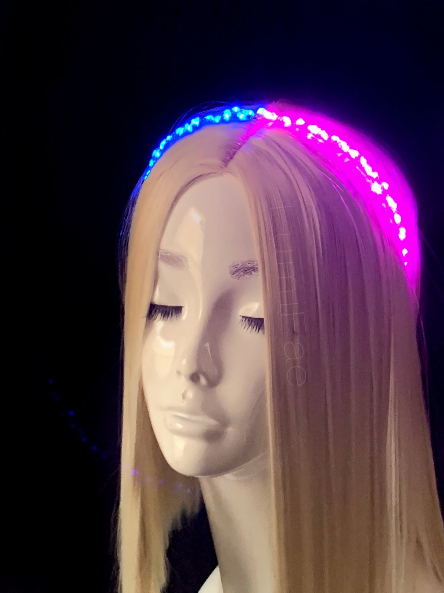 Split Color LED Starlight Headband, Two Tone, Dual Colors - LumiFae