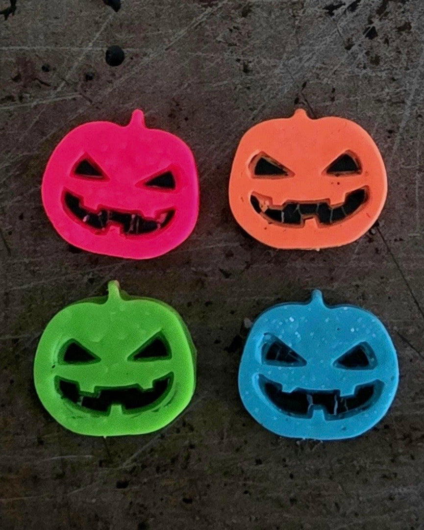 Halloween Jack-o-Lantern Earrings - Lightweight Handmade - LumiFae
