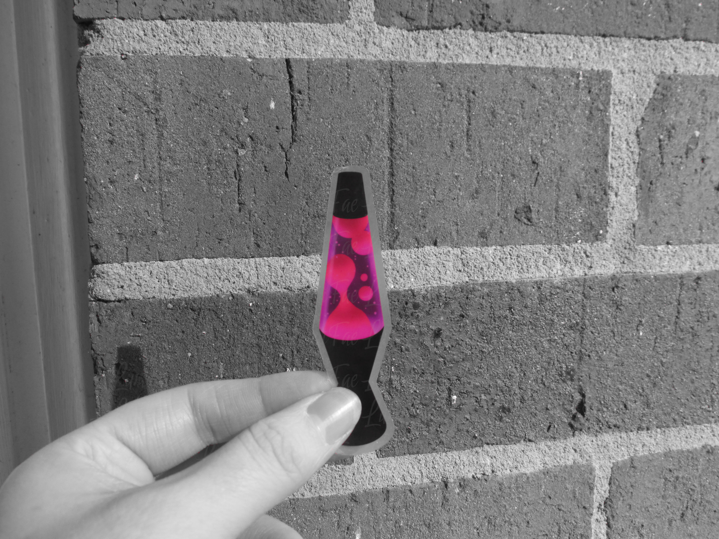 Lava Lamp Sticker, Pink and Purple, Realistic, 90s, glossy or matte