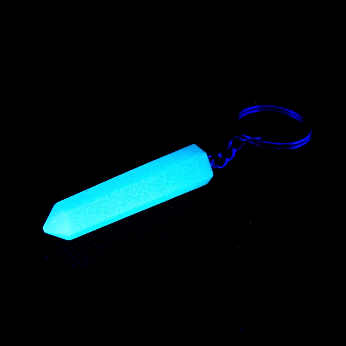 Glow in the Dark Crystal Keychain