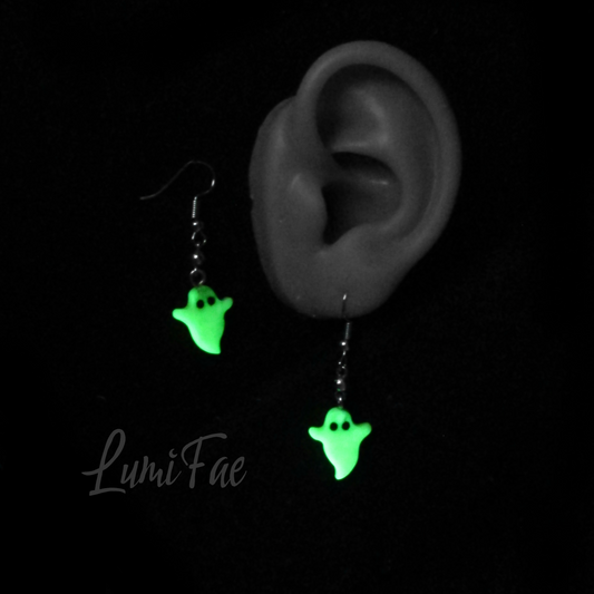 Glow-in-the-Dark Ghost Earrings