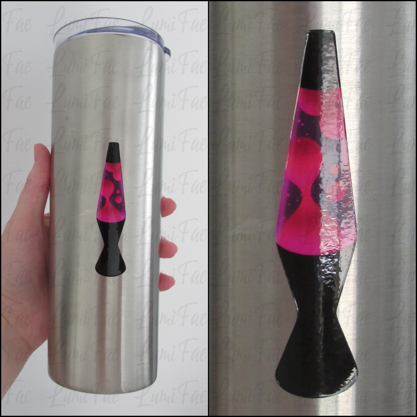 Lava Lamp Sticker, Pink and Purple, Realistic, 90s, no border