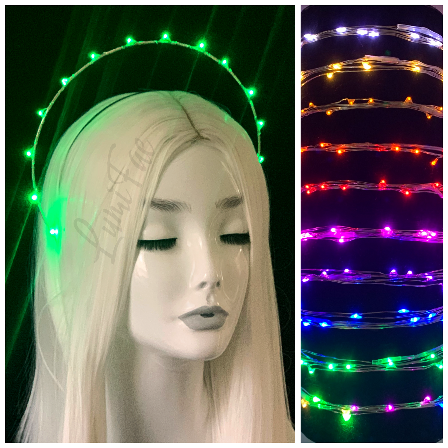 LED Goddess Halo Crown, MTO