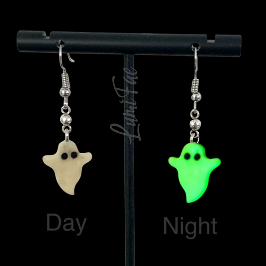 Glow-in-the-Dark Ghost Earrings