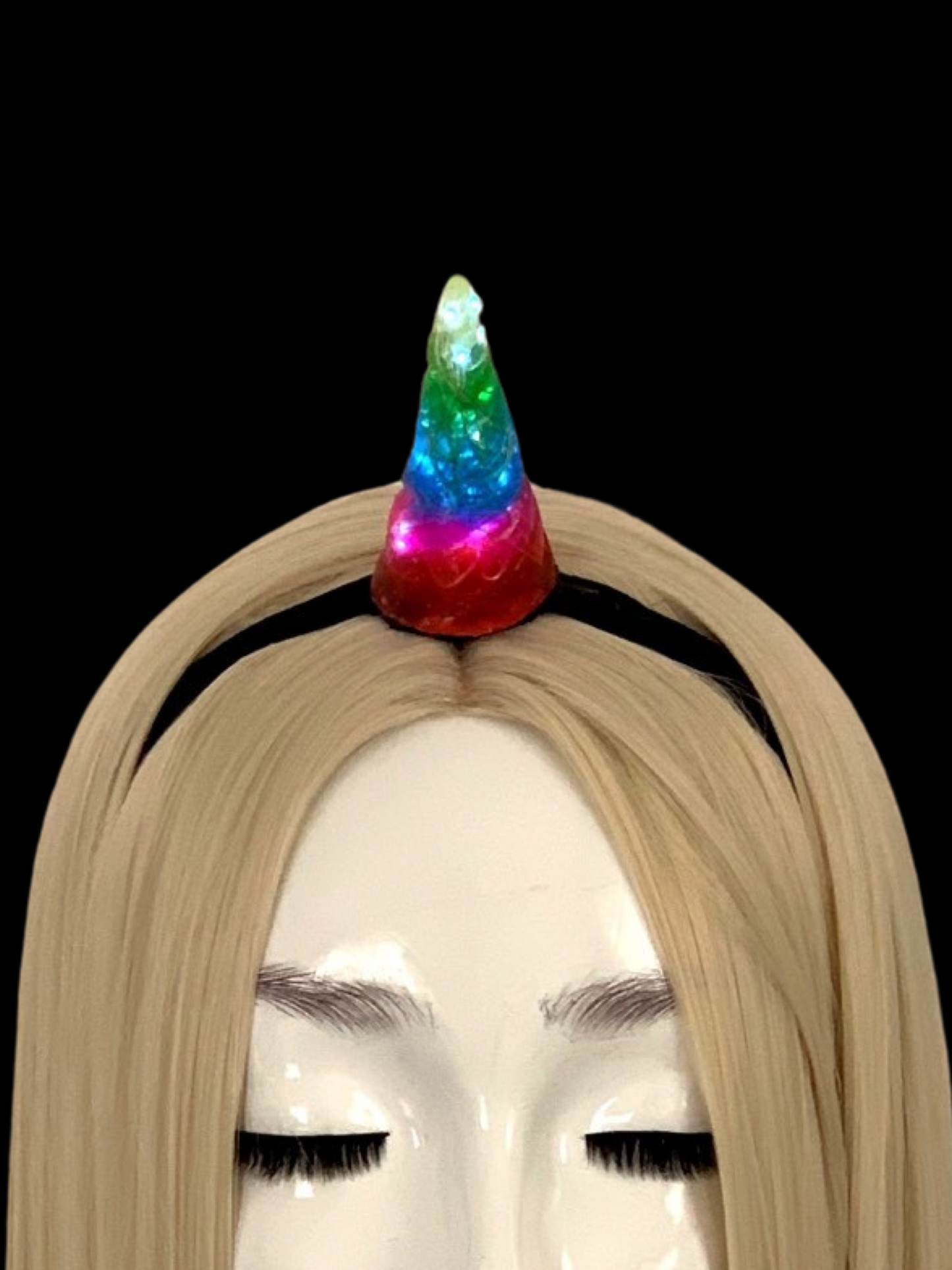 Colorful LED Unicorn Horn Headband