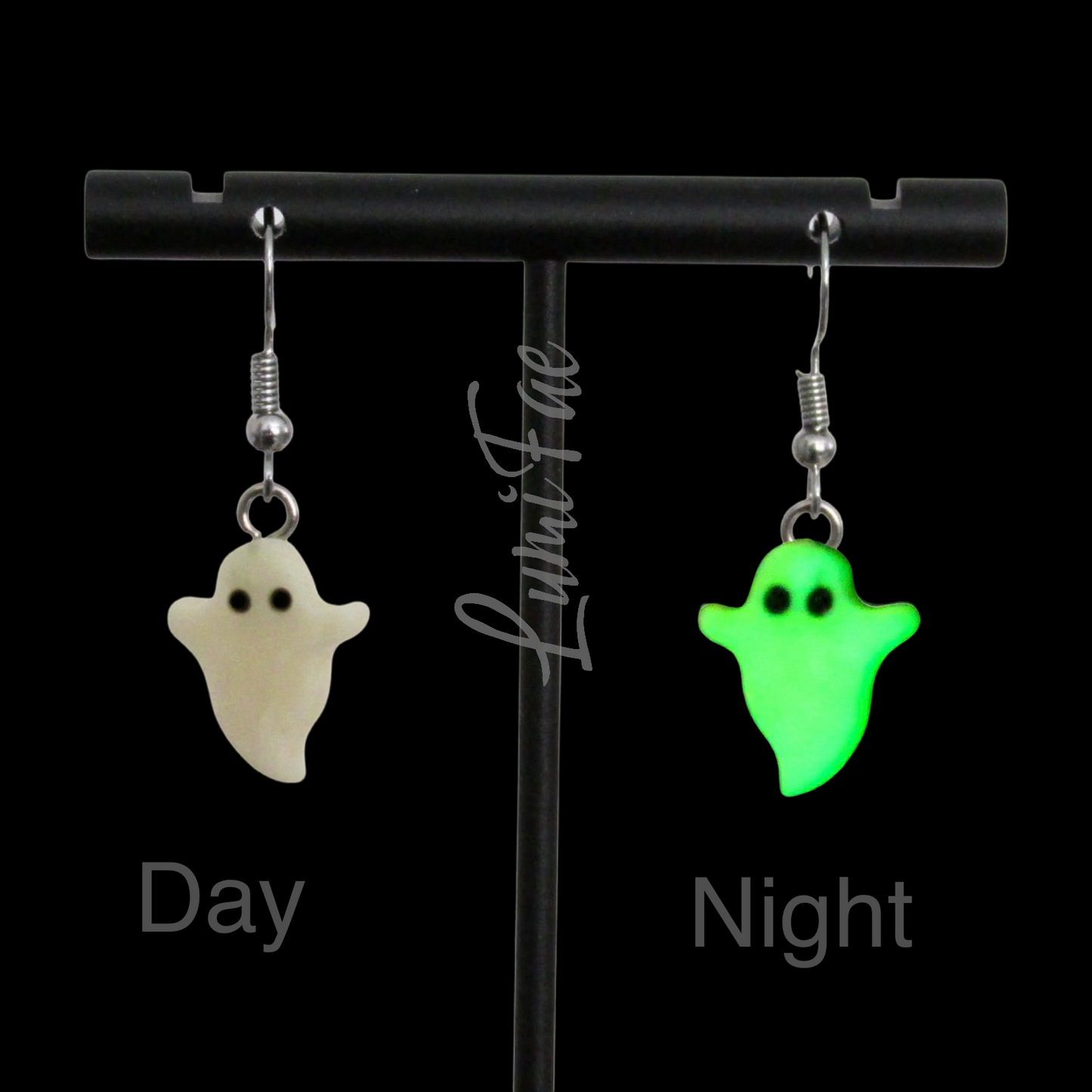 Glow-in-the-Dark Ghost Earrings