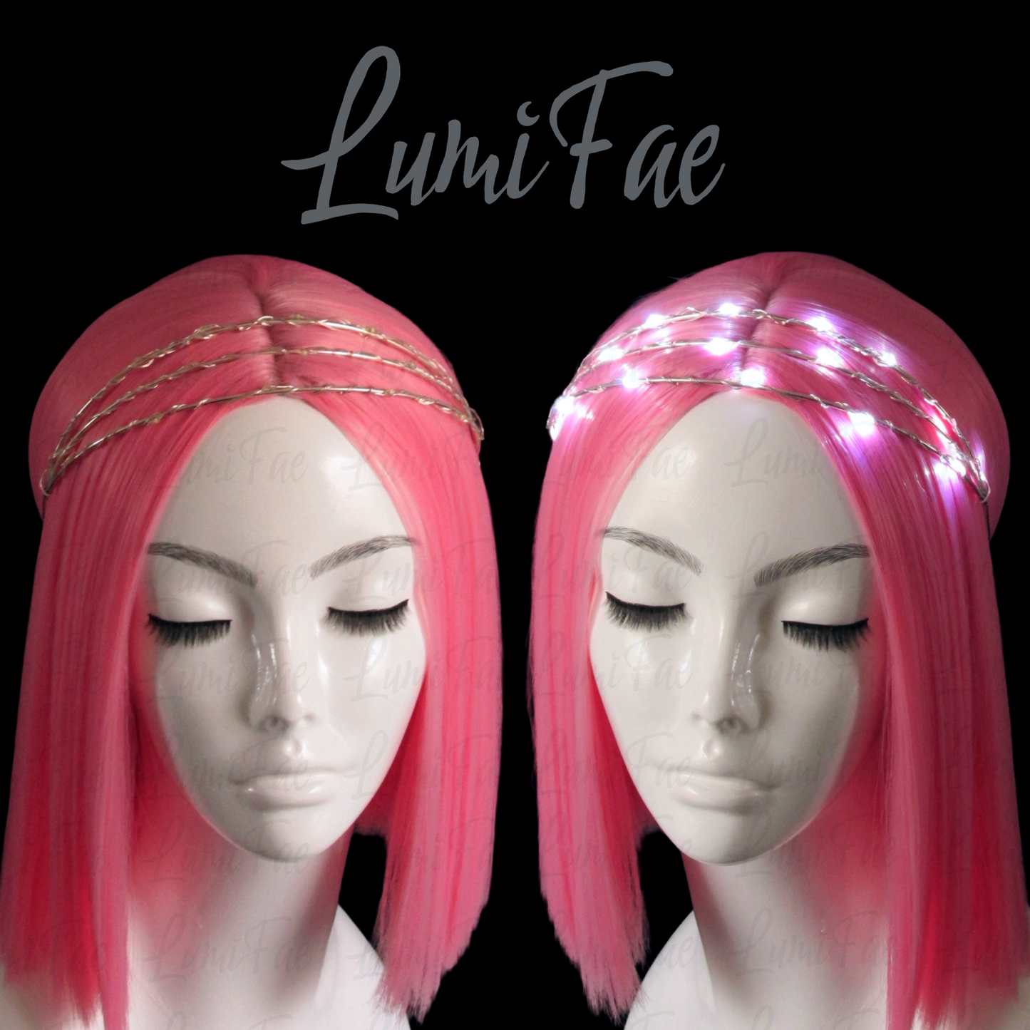 Triple LED starlight layered headband crown, fairy, goddess, ethereal