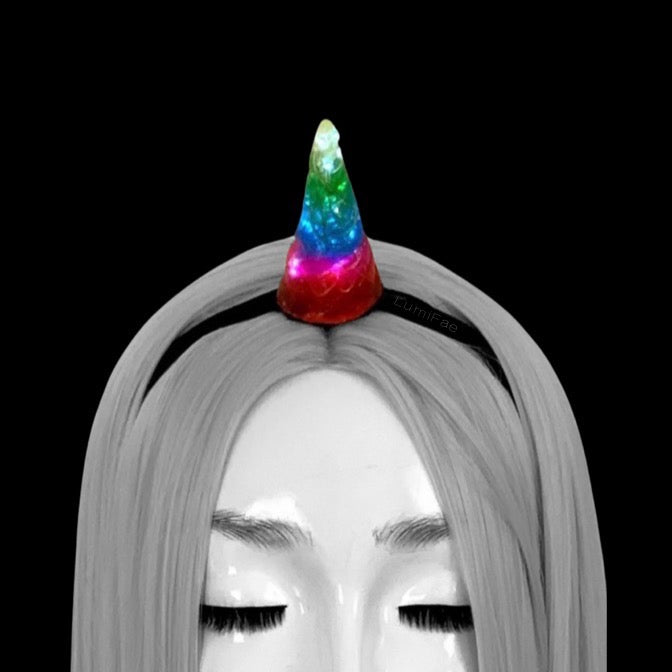 Colorful LED Unicorn Horn Headband - Last One - Discontinued