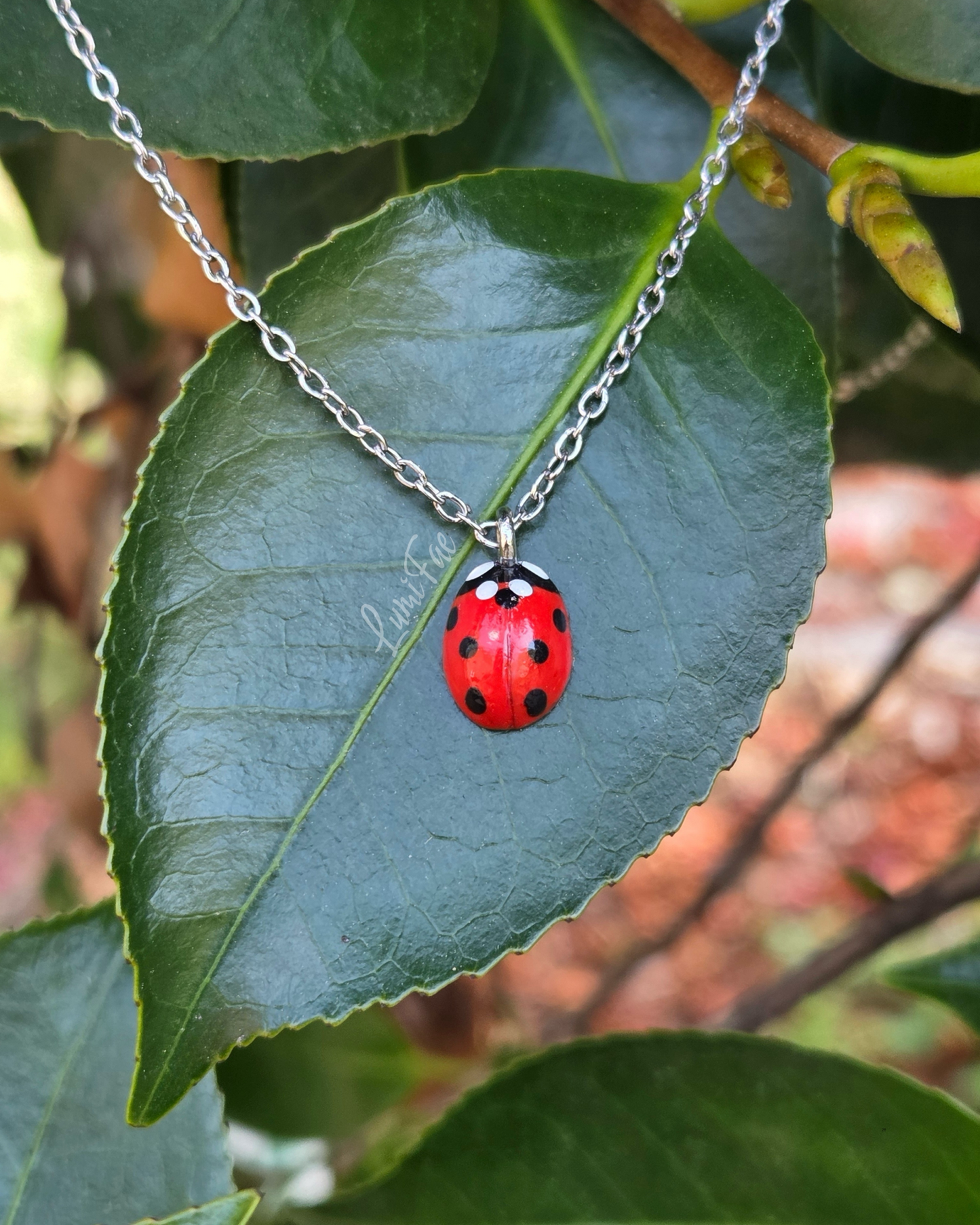 Ladybug Necklaces - Realistic, Handmade - LumiFae