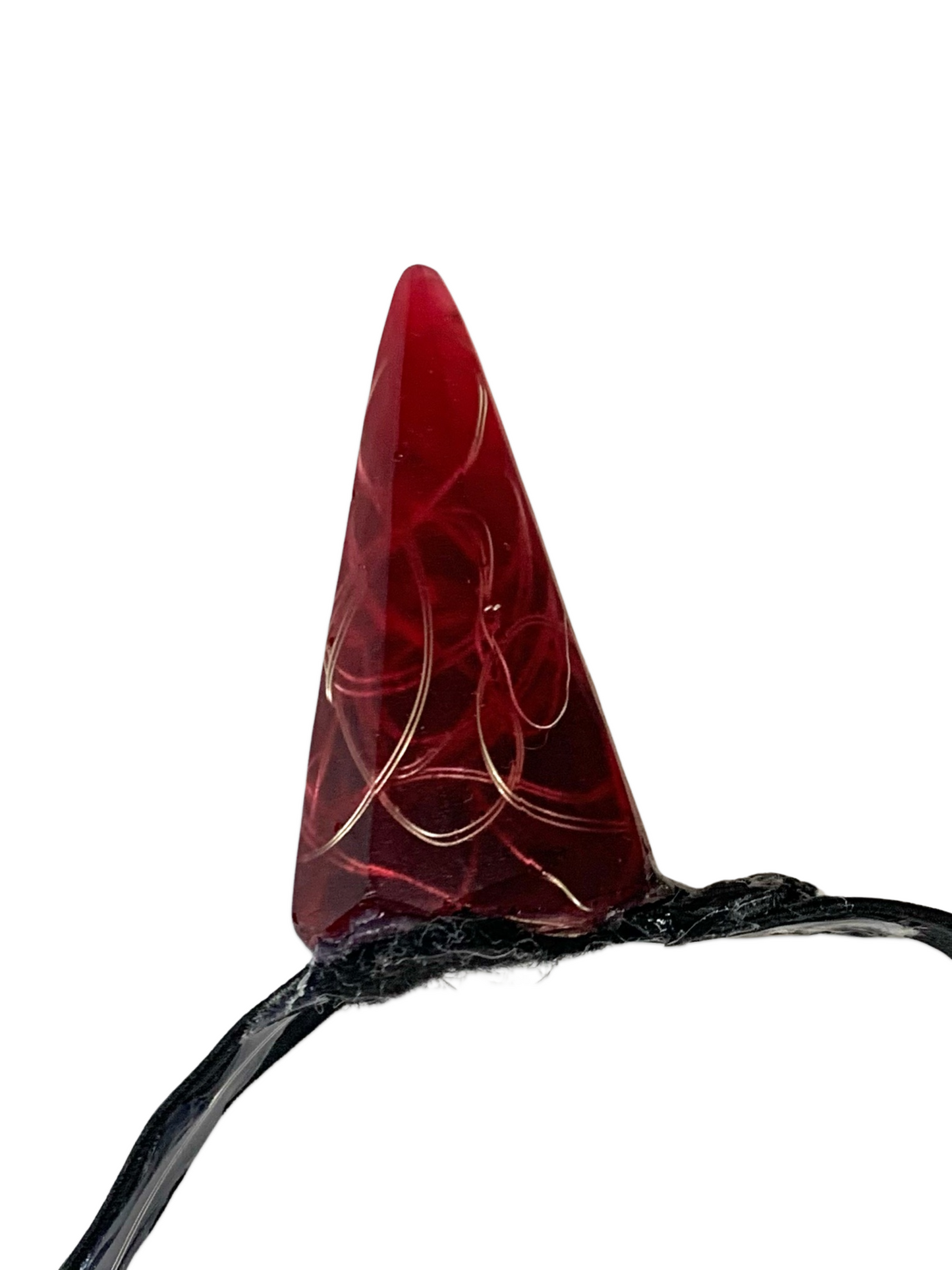 Red LED Horns Headband
