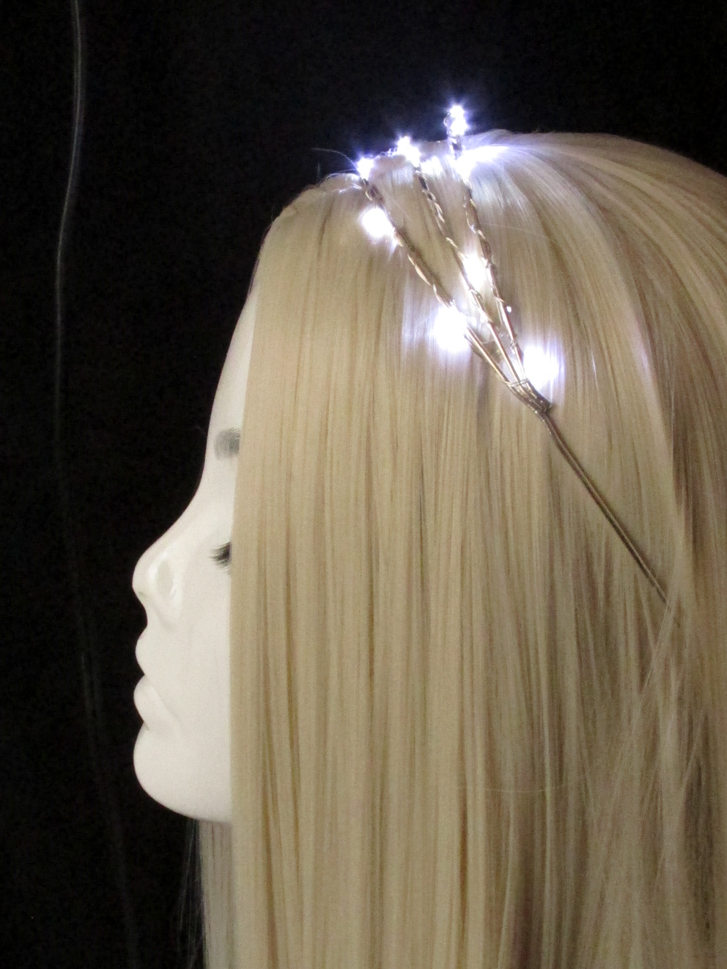 Triple LED starlight layered headband crown, fairy, goddess, ethereal