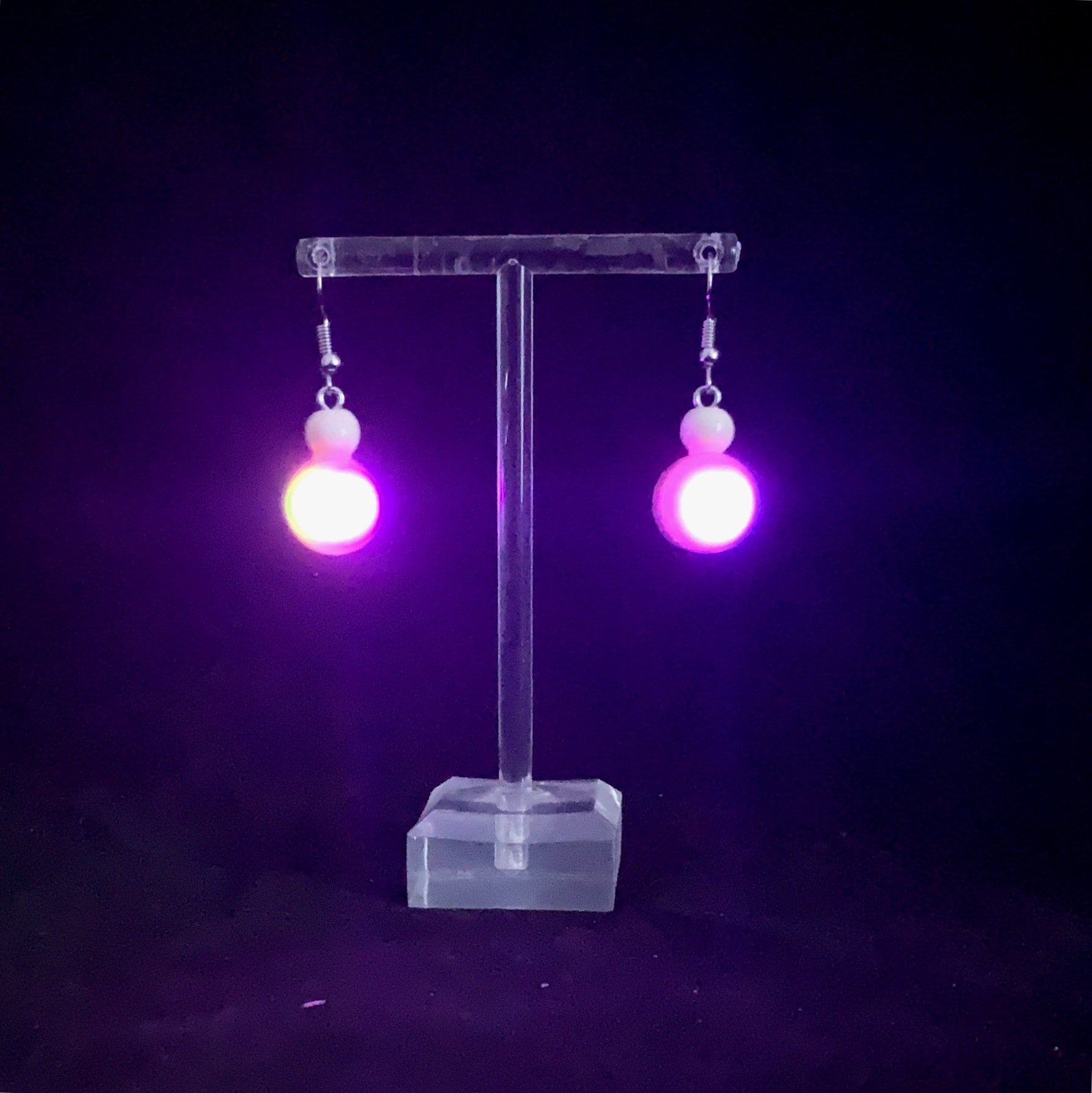 Color Changing LED Baubles, earrings - LumiFae