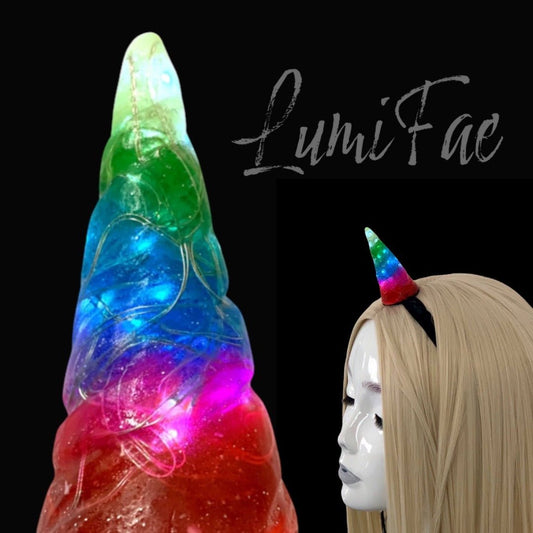 Colorful LED Unicorn Horn Headband - Last One - Discontinued - LumiFae