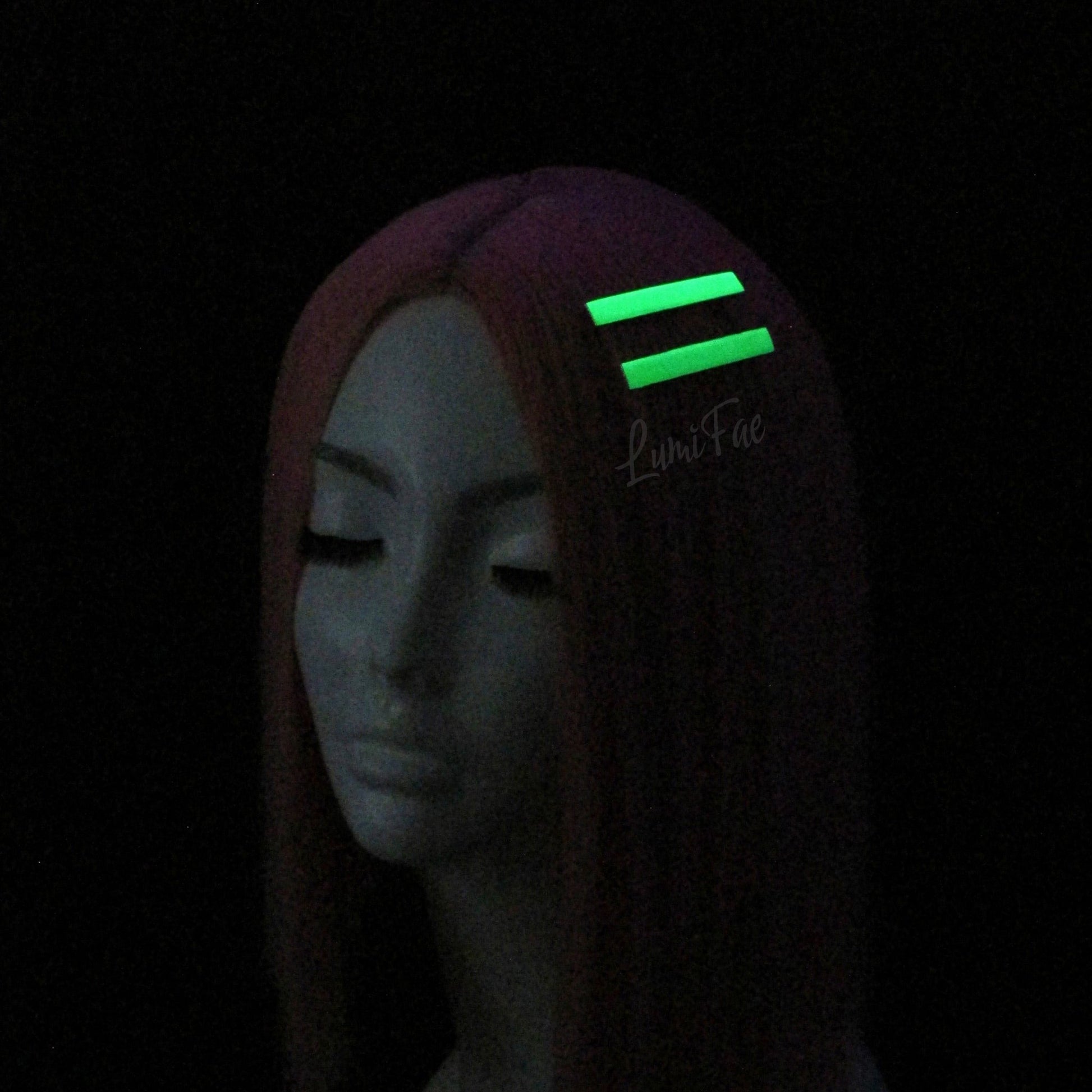 Glow-in-the-Dark 2” Hair clips, set of 2 - LumiFae