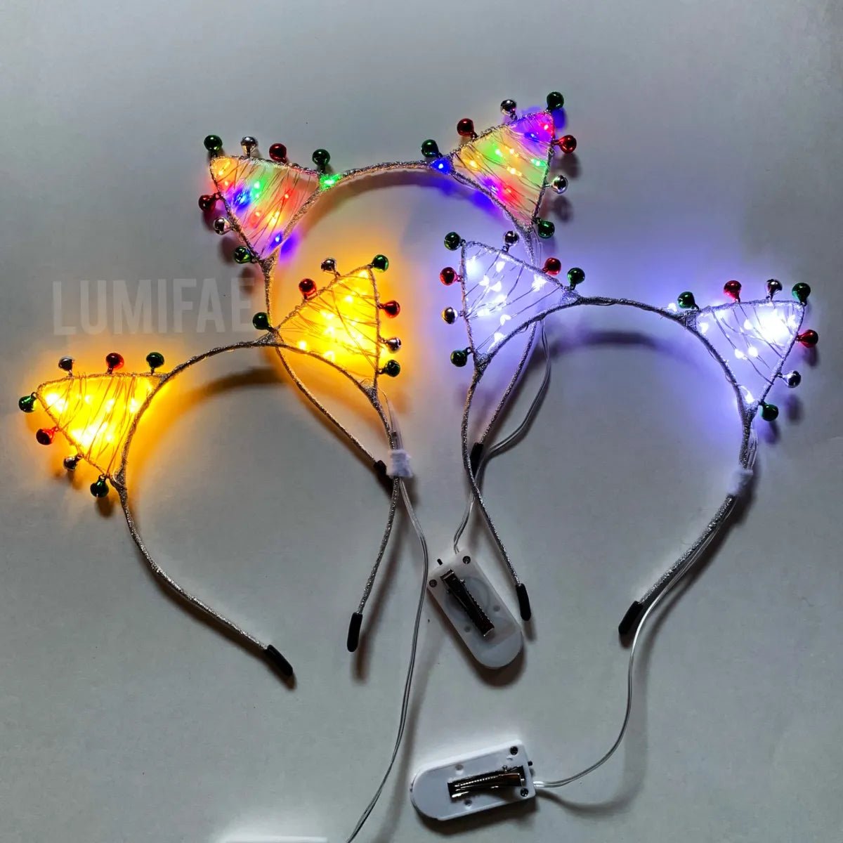 Glowing Jingle Bell Cat Ears - LumiFae