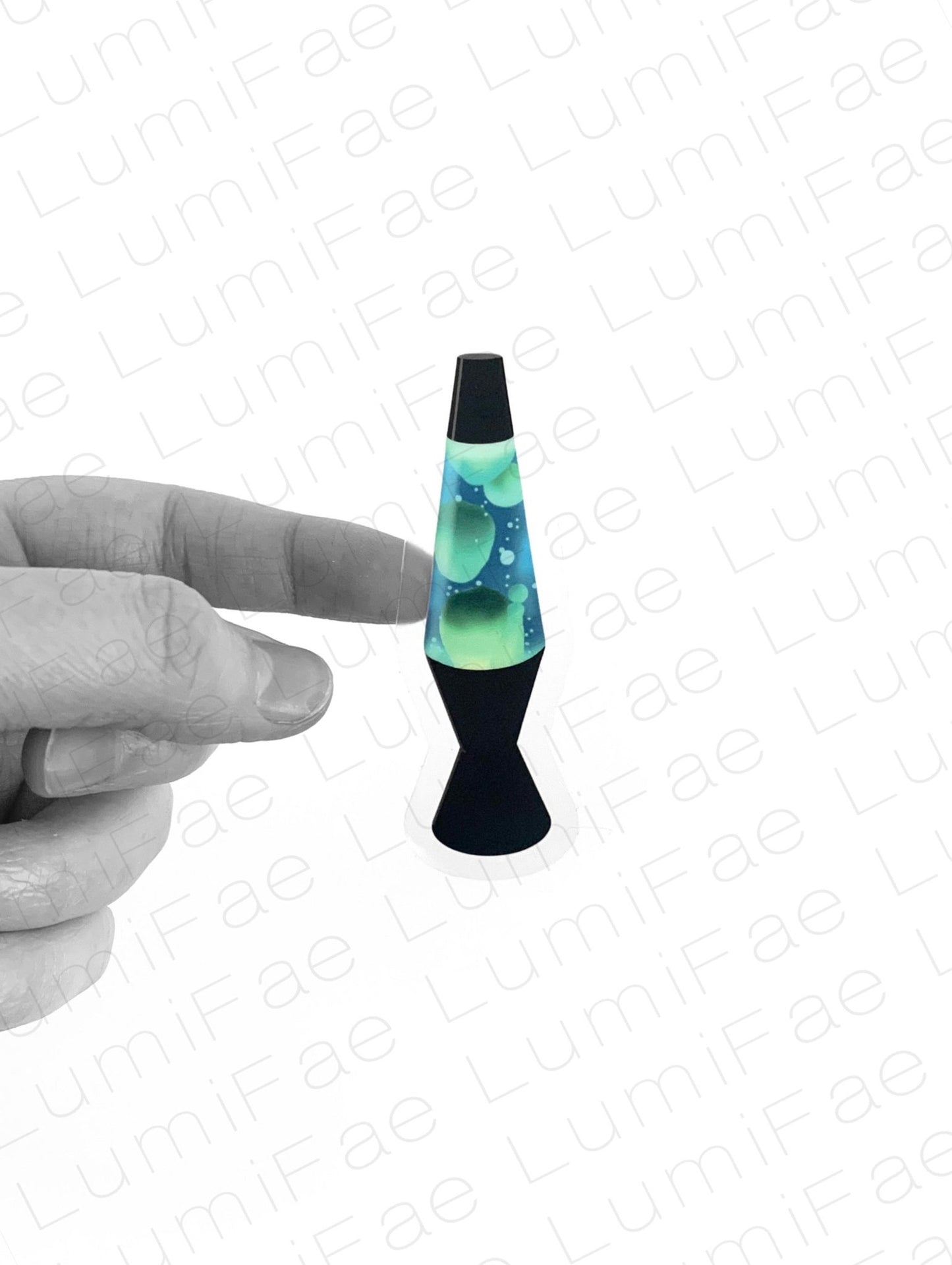 Lava Lamp Sticker, Blue, Clear, Waterproof, Realistic, 90s - LumiFae