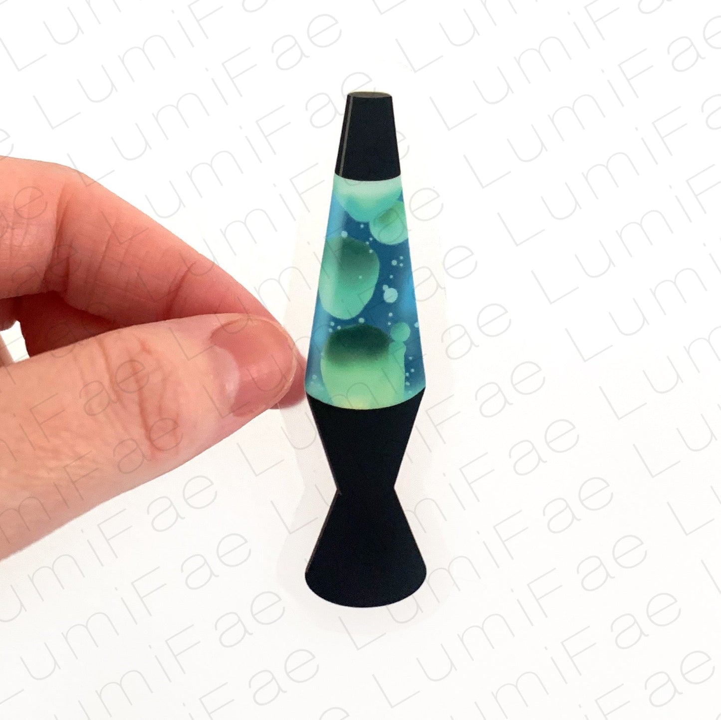 Lava Lamp Sticker, Blue, Clear, Waterproof, Realistic, 90s - LumiFae