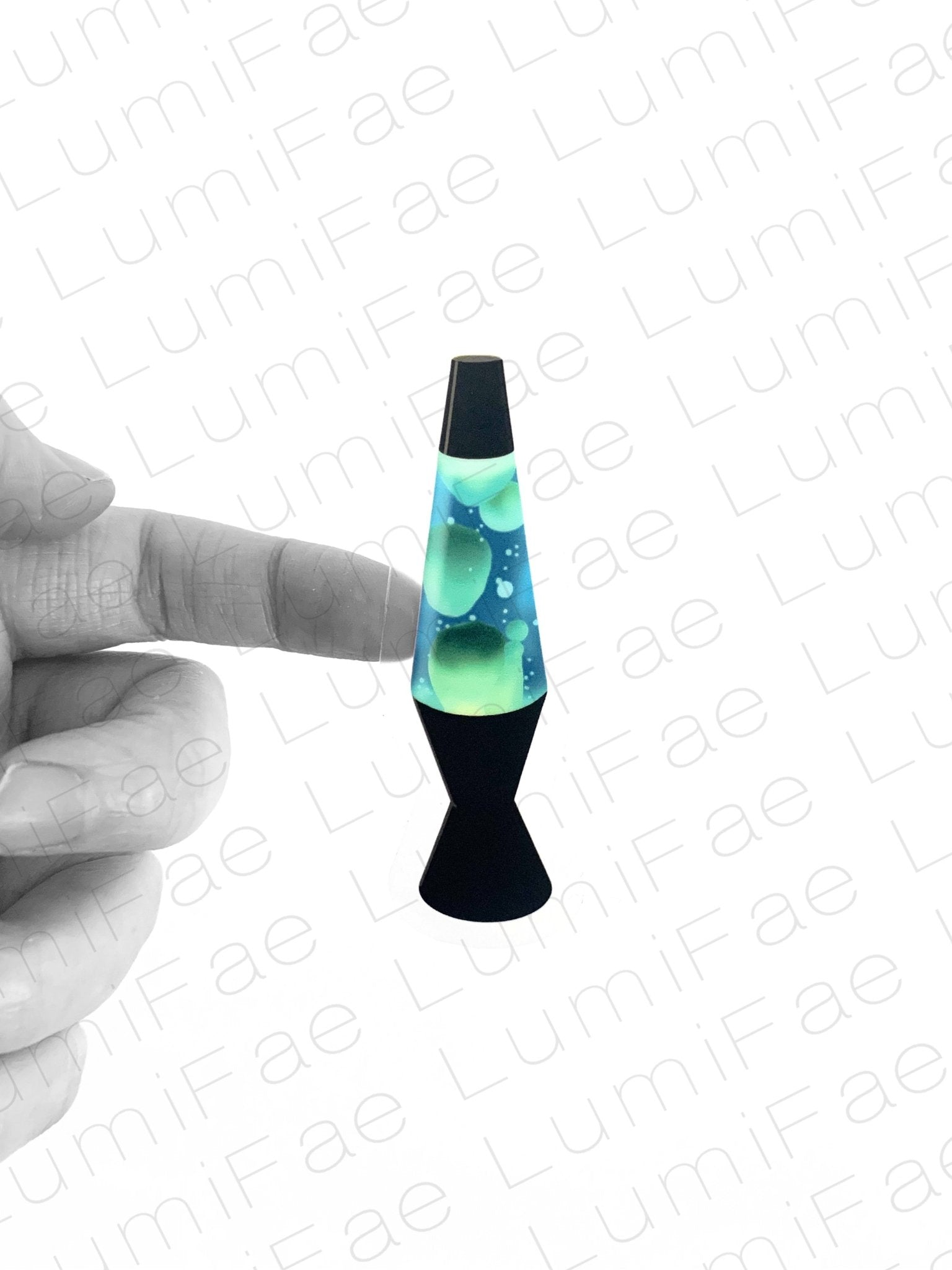 Lava Lamp Sticker, Blue, Clear, Waterproof, Realistic, 90s - LumiFae