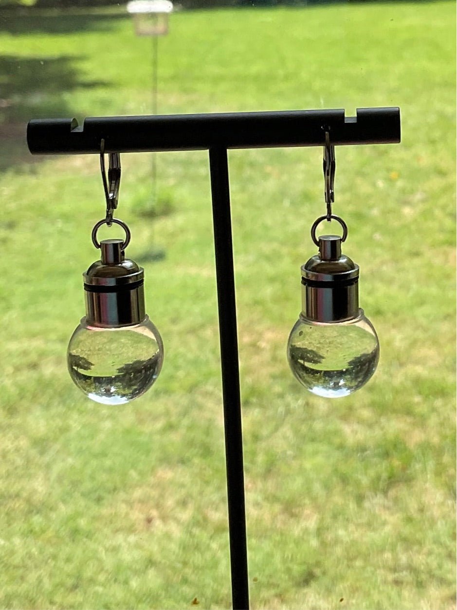 LED Bubble Earrings, Lightbulb Earrings - LumiFae