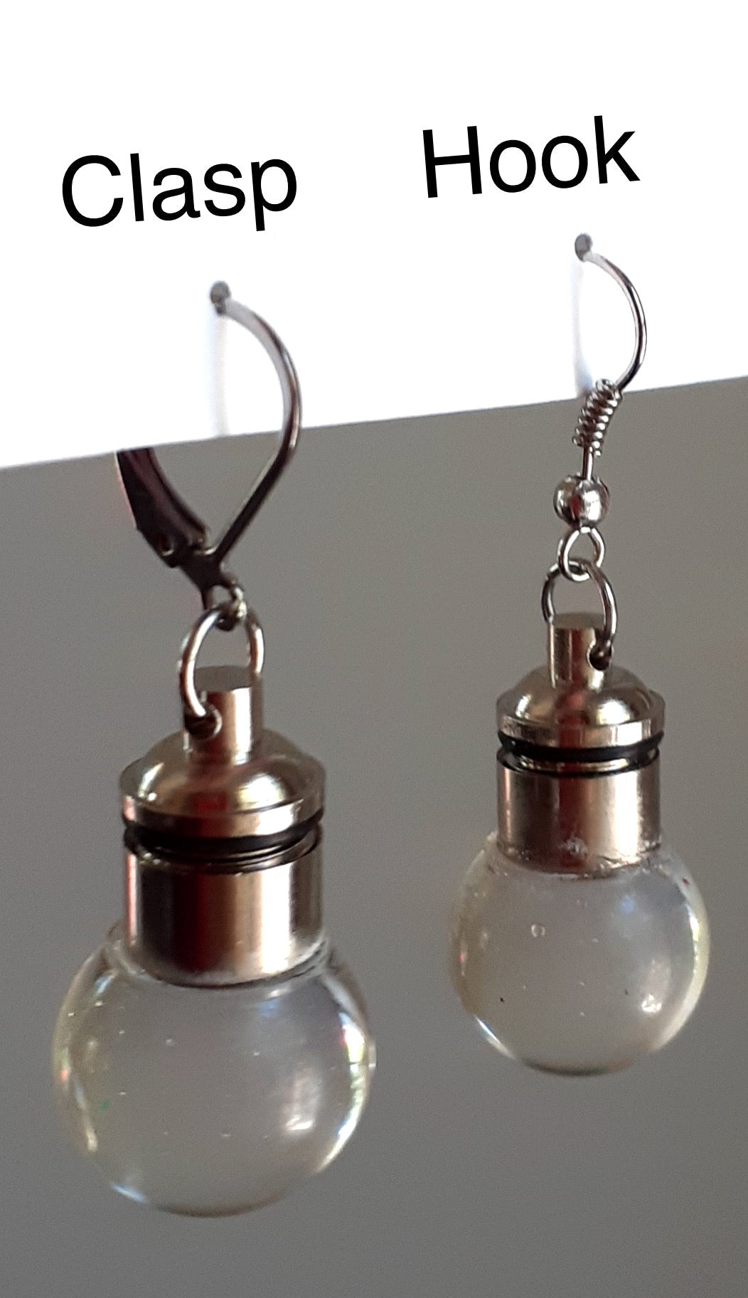 LED Bubble Earrings, Lightbulb Earrings - LumiFae