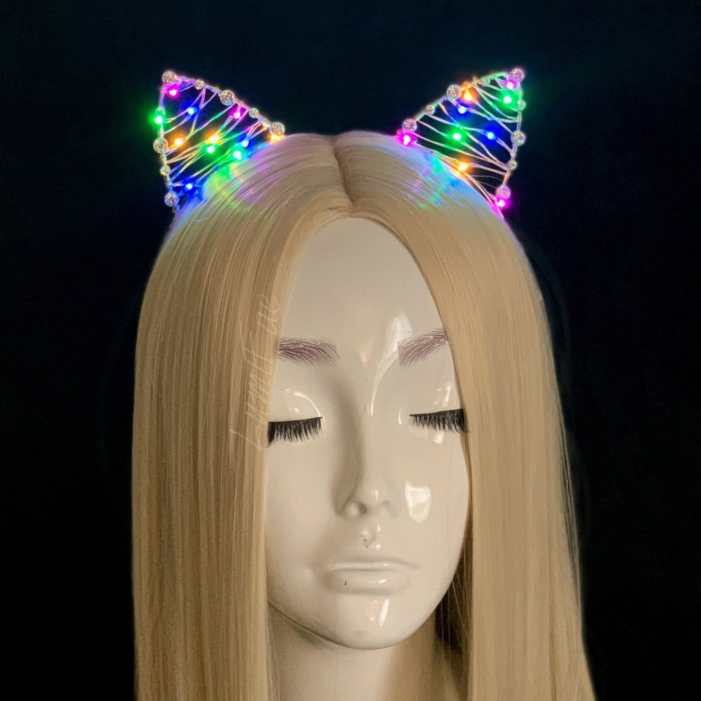 LED Cat Ears Headband, MTO - LumiFae