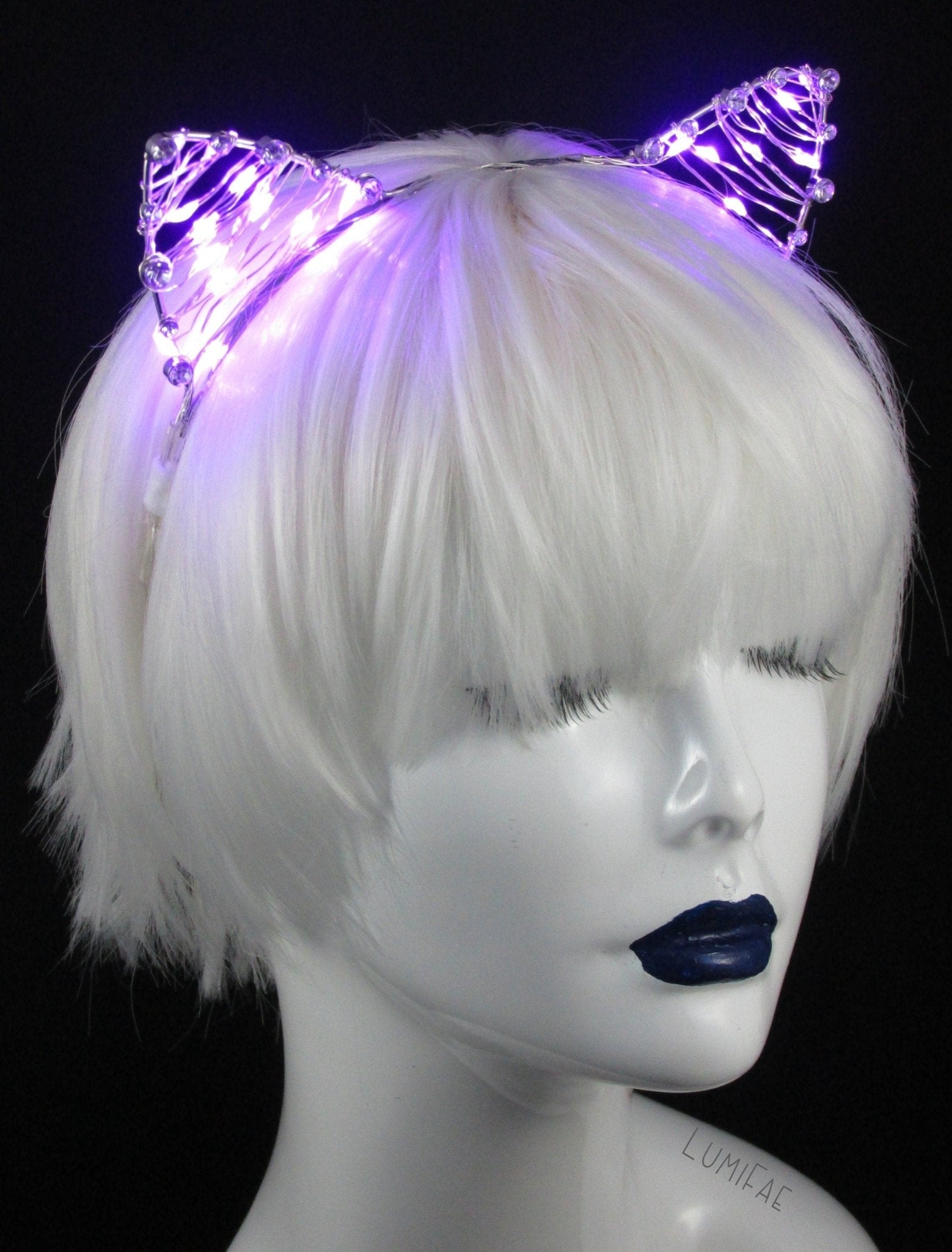 LED Cat Ears Headband, MTO - LumiFae