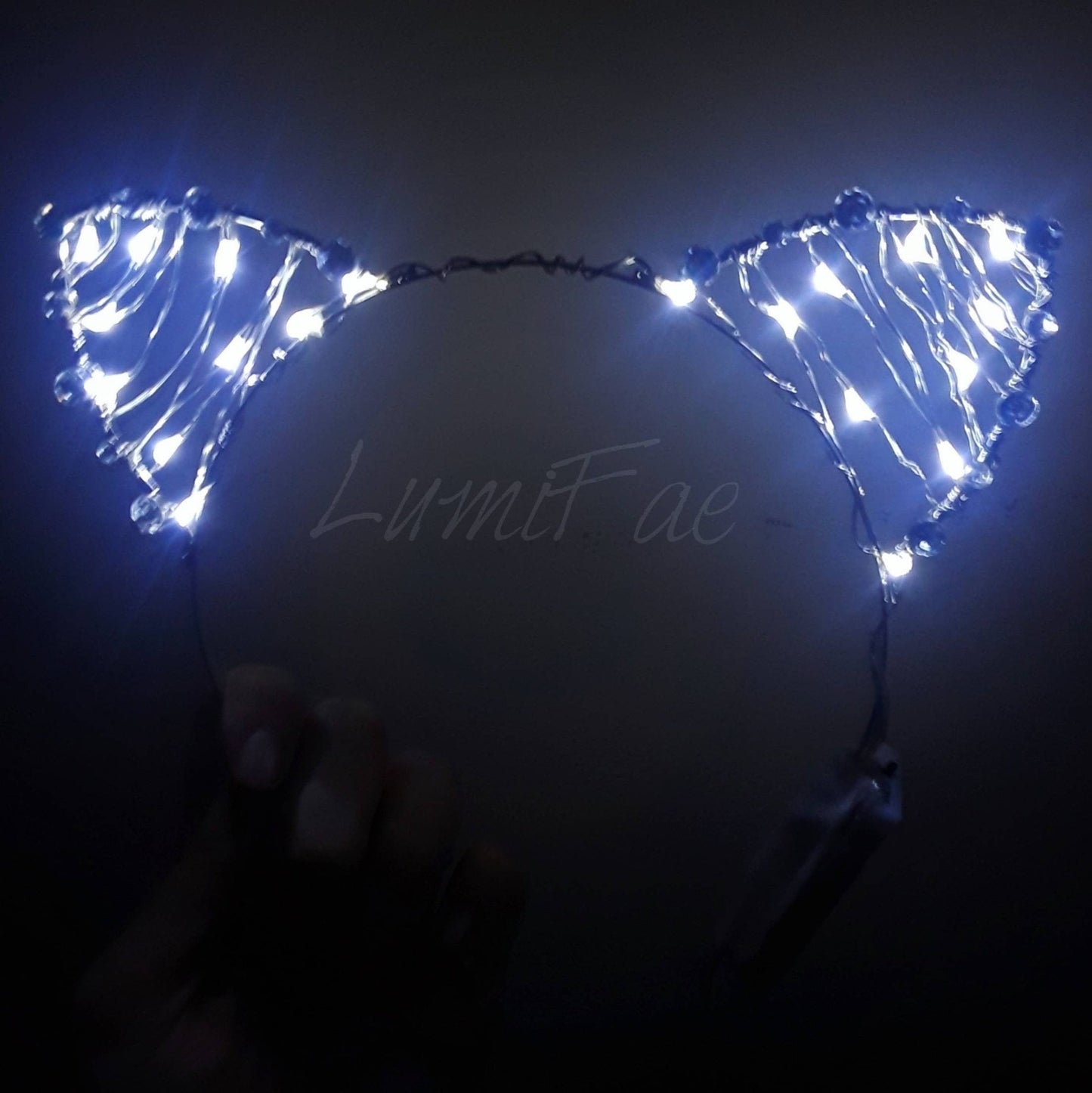 LED Cat Ears Headband, MTO - LumiFae