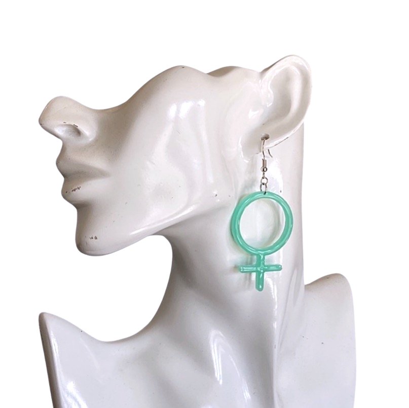 Light Blue Aqua Turquoise Gurl Power Female Symbol Venus - LumiFae