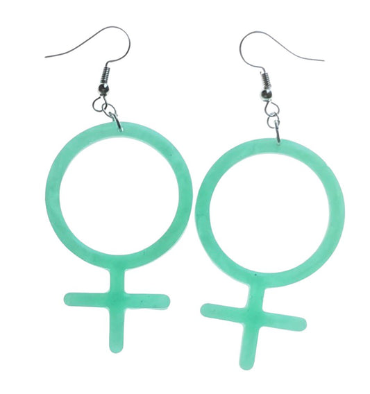 Light Blue Aqua Turquoise Gurl Power Female Symbol Venus - LumiFae