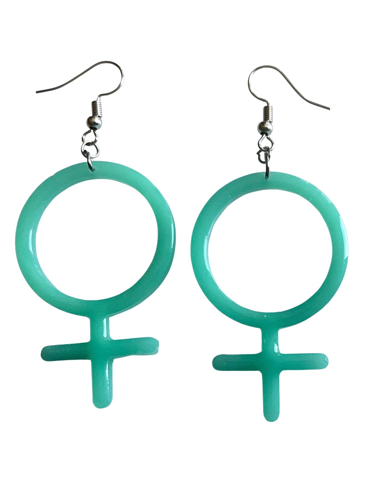 Light Blue Aqua Turquoise Gurl Power Female Symbol Venus - LumiFae