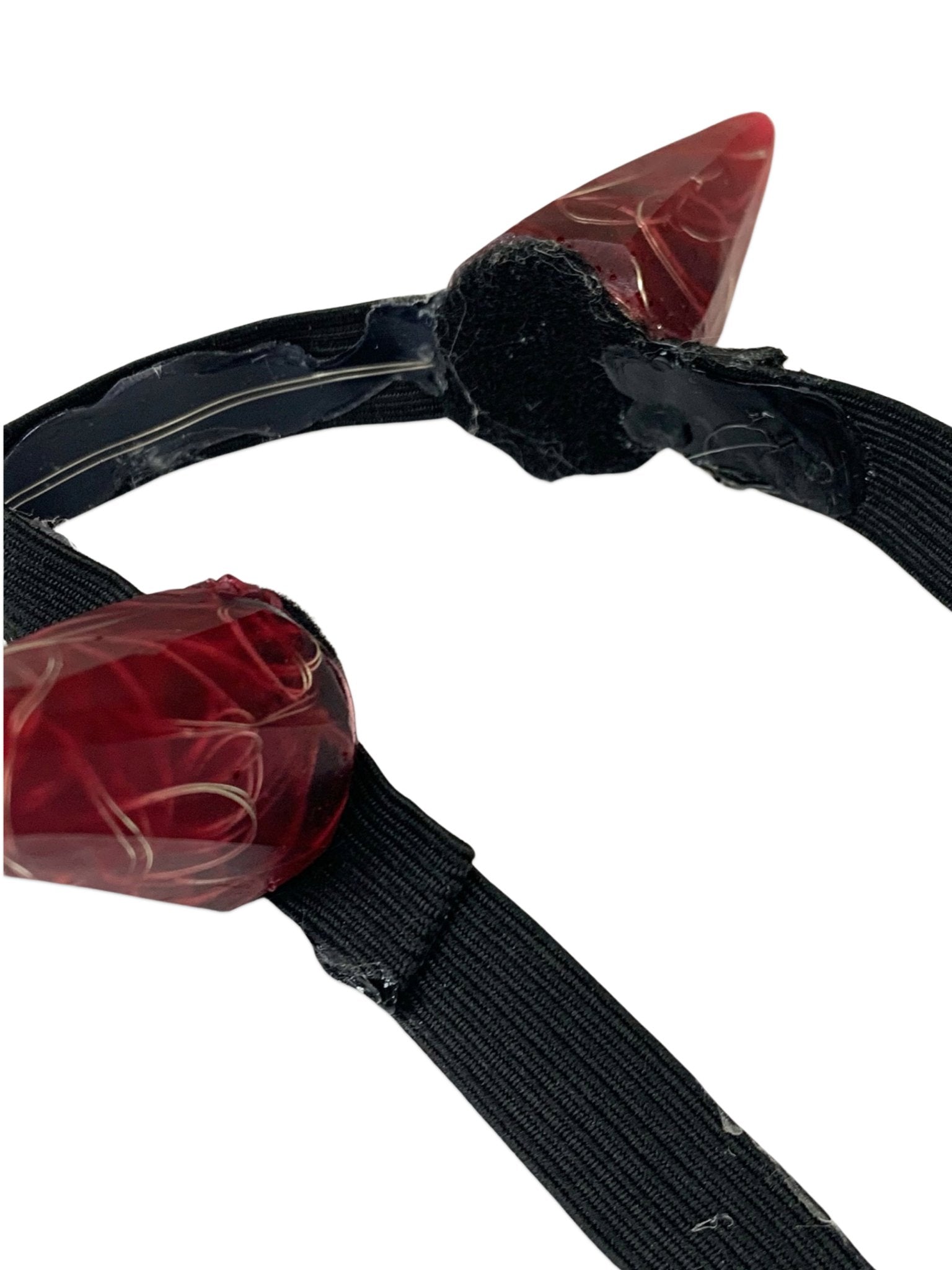 Red LED Horns Headband - LumiFae