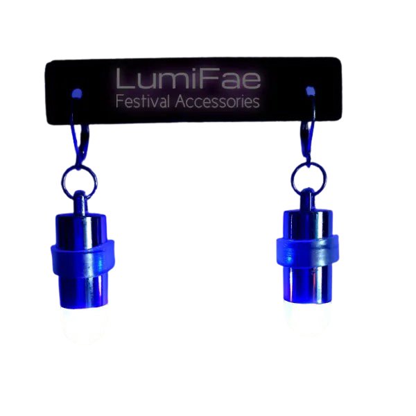 Waterproof Submergible LED Pill Shaped / Bullet Shaped Earrings - LumiFae