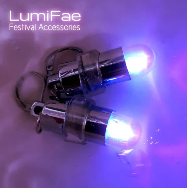 Waterproof Submergible LED Pill Shaped / Bullet Shaped Earrings - LumiFae