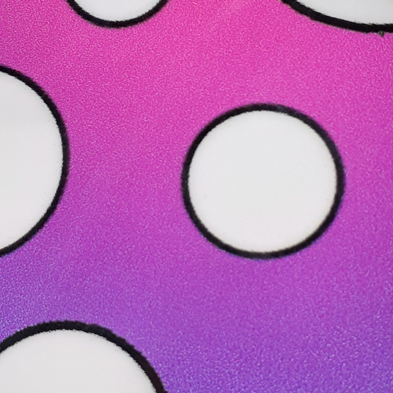 3” Mushroom Sticker, Purple pink , white spots, Waterproof