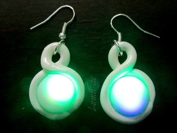 Color Changing LED Infinity Earrings